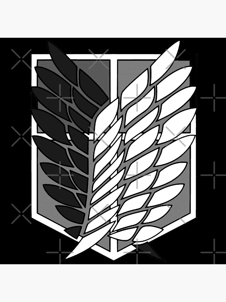 "Wings of Freedom Black Version" Poster by StylizedKon Redbubble