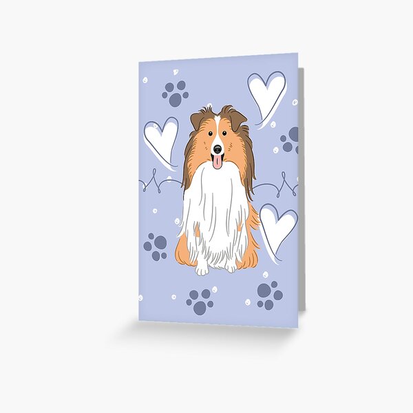 Item preview, LOVE Sable Sheltie Dog Shetland Sheepdog  designed and sold by Lulupainting.