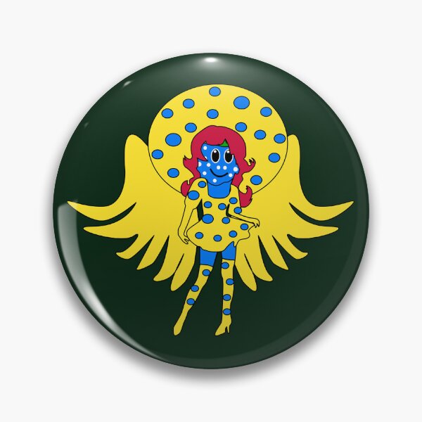 Aperçu de l'œuvre Pilule de saule d'ange de fille bleue mignonne créée et vendue par EMBROIDERYPRINT.