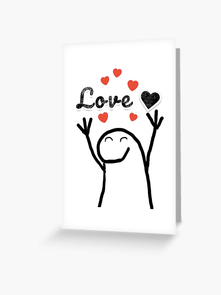 Flork crazy in love | Greeting Card