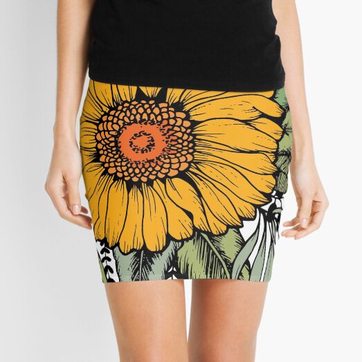 Sunflower Mini Skirt