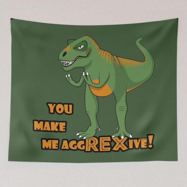 Item preview, Annoyed T-Rex - Funny Dinosaur is aggREXive designed and sold by GiborDesign.