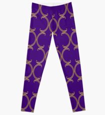 Moroccan Lattice Pattern, purple Leggings