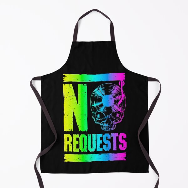 Item preview, No Requests DJ Turntable Vinyl Record Gothic Skull Rainbow designed and sold by GrandeDuc.