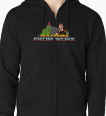 He's a friend from work Zipped Hoodie