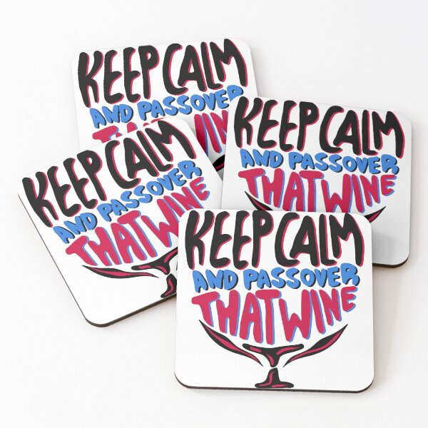 Item preview, keep calm and passover that wine, passover 2022, gift for wine lovers, on white designed and sold by Dotsby.