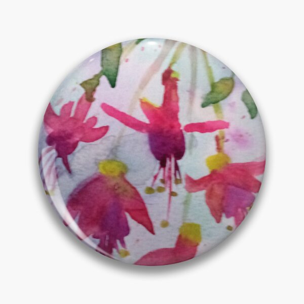 Item preview, Fuschia Watercolour Flowers designed and sold by RachLuna.