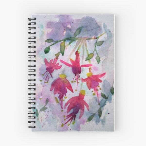 Item preview, Fuschia Watercolour Flowers designed and sold by RachLuna.