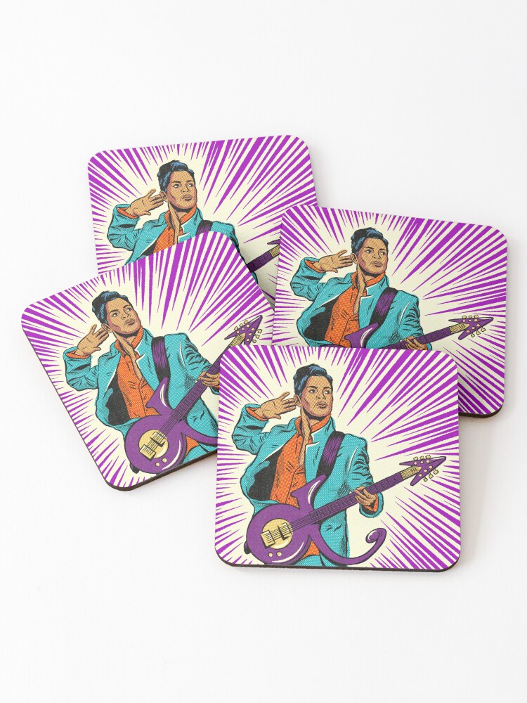 Thumbnail 1 of 5, Coasters (Set of 4), Mr Purple designed and sold by StuffByMarkUK.