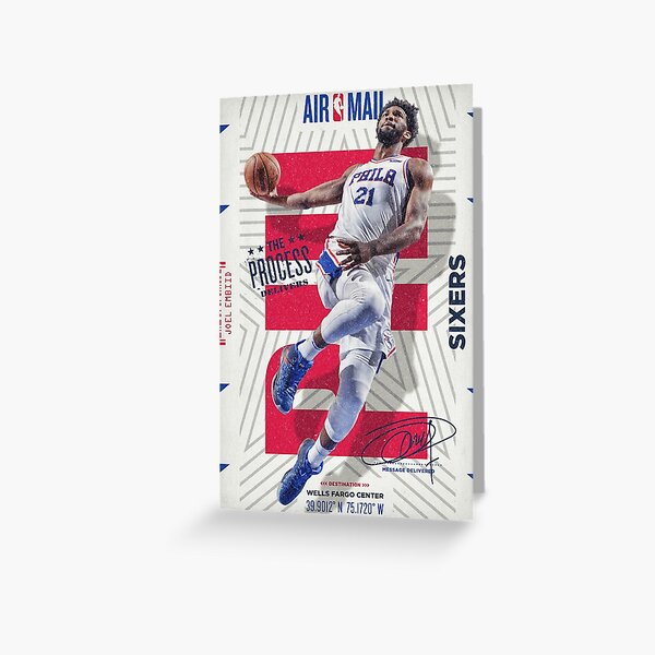 Joel Embiid 76ers Jersey Greeting Card for Sale by