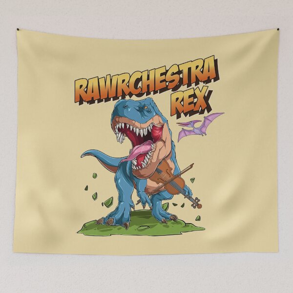 Item preview, Rawrchestra Rex Violin Musical Dinosaur designed and sold by HappySchnapper.