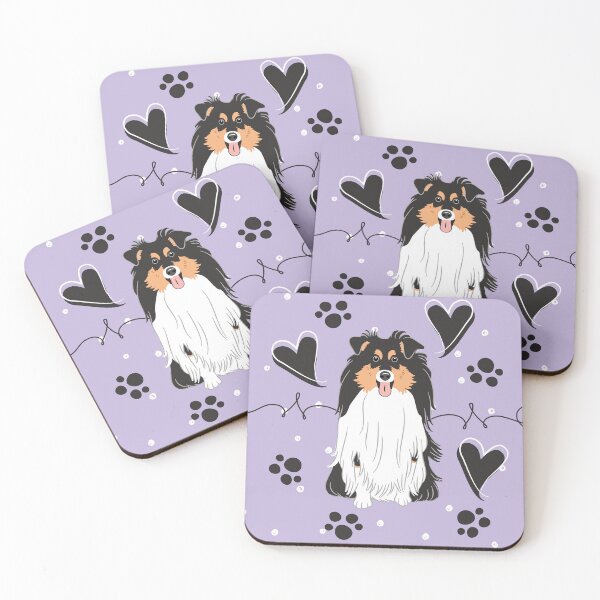 Item preview, LOVE Tri Color Sheltie Dog Shetland Sheepdog  designed and sold by Lulupainting.