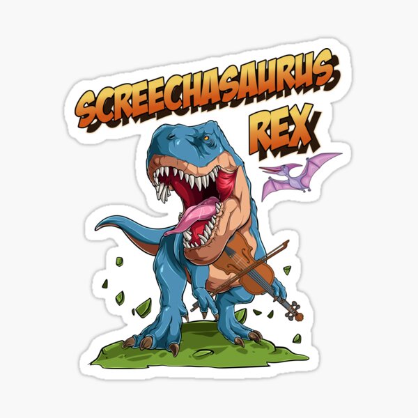 Item preview, Screechasaurus Rex Violin Musical Dinosaur designed and sold by HappySchnapper.