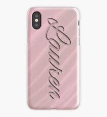 Lauren engraved in pink sand iPhone Case/Skin