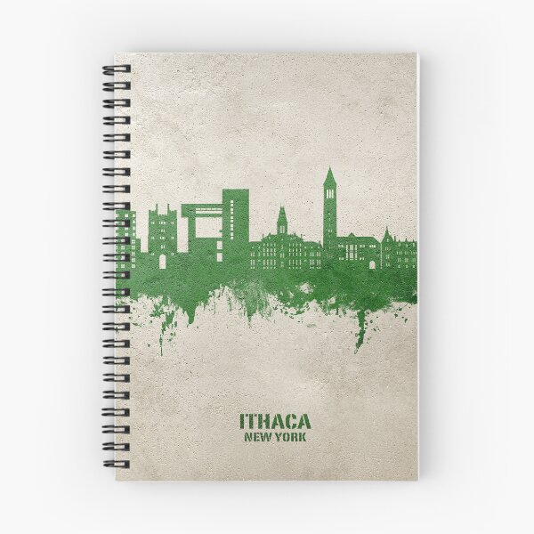 Aperçu de l'œuvre Ithaca New York Skyline créée et vendue par ArtPrints.