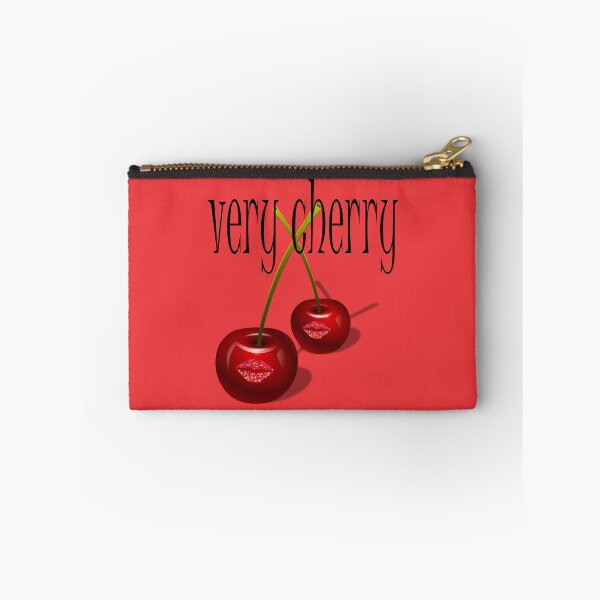 Item preview, Very Cherry - Lippy Cherries on a Red Background  designed and sold by CONTRAPINK.