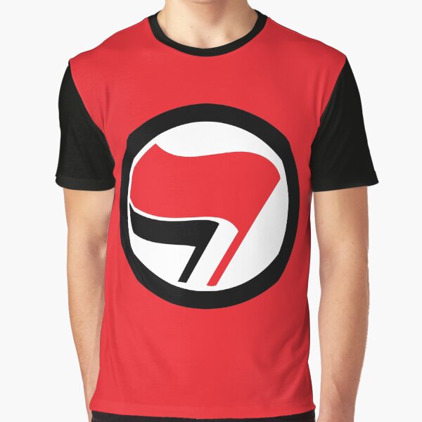 Vista previa del artículo con la obra «Antifa», diseñado y vendido por Anti-fascist Store.