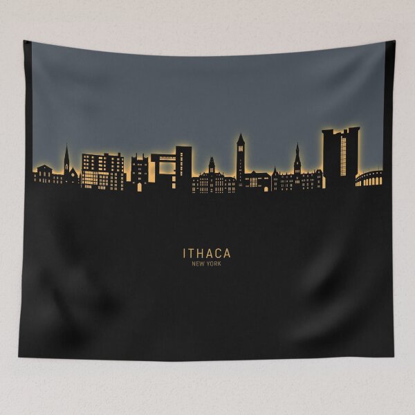 Item preview, Ithaca New York Skyline designed and sold by ArtPrints.