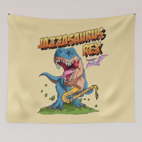 Item preview, Jazzasaurus Rex Saxophone Musical Dinosaur designed and sold by HappySchnapper.