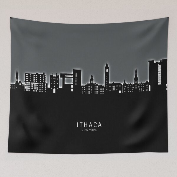 Item preview, Ithaca New York Skyline designed and sold by ArtPrints.