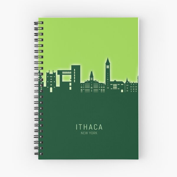 Aperçu de l'œuvre Ithaca New York Skyline créée et vendue par ArtPrints.