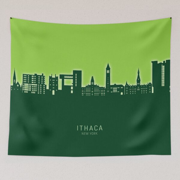 Item preview, Ithaca New York Skyline designed and sold by ArtPrints.