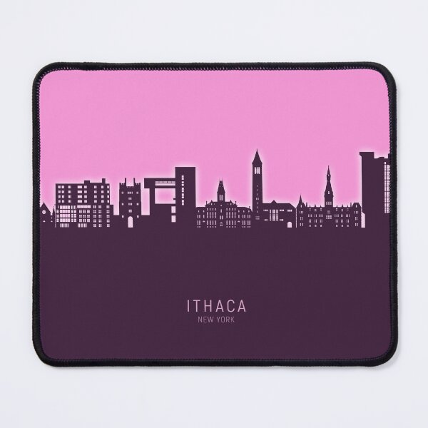 Aperçu de l'œuvre Ithaca New York Skyline créée et vendue par ArtPrints.