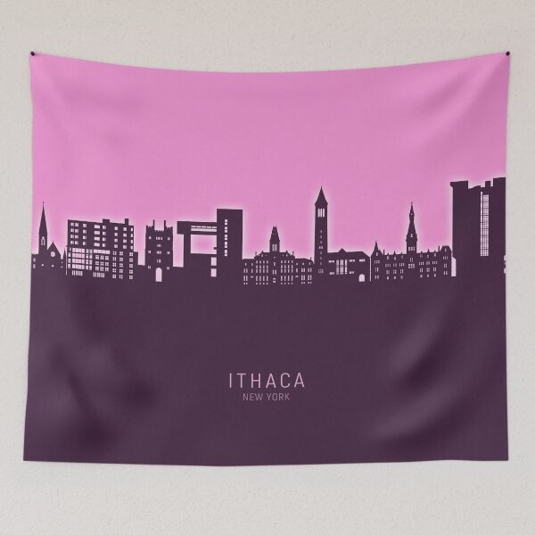 Item preview, Ithaca New York Skyline designed and sold by ArtPrints.
