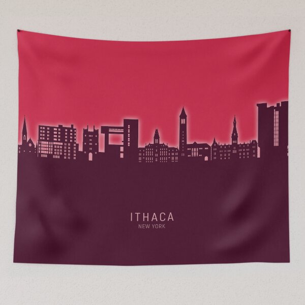 Item preview, Ithaca New York Skyline designed and sold by ArtPrints.
