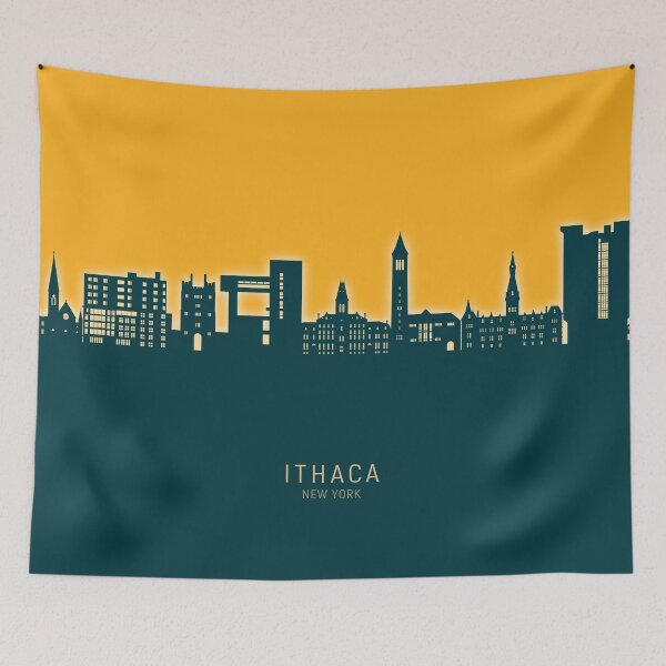 Item preview, Ithaca New York Skyline designed and sold by ArtPrints.
