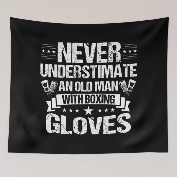 Item preview, Never Underestimate An Old Man Who Loves Boxing designed and sold by Ala Muk.