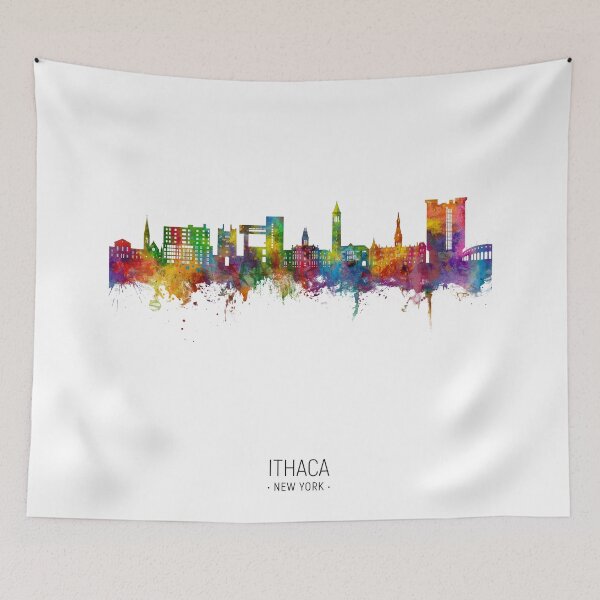 Item preview, Ithaca New York Skyline designed and sold by ArtPrints.