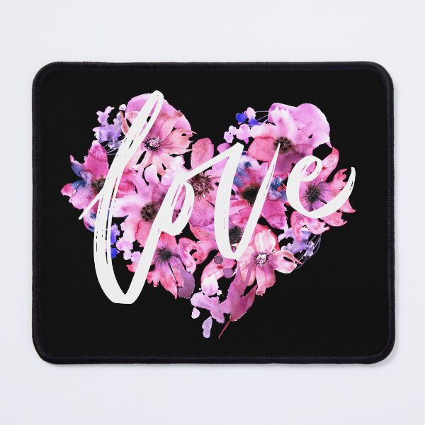 Item preview, Love Flower Heart on Black- National Holiday Design  designed and sold by CreativNode.
