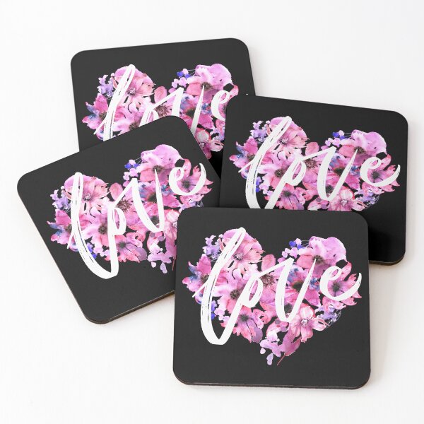 Item preview, Love Flower Heart on Black- National Holiday Design  designed and sold by CreativNode.