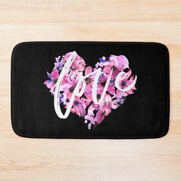 Item preview, Love Flower Heart on Black- National Holiday Design  designed and sold by CreativNode.