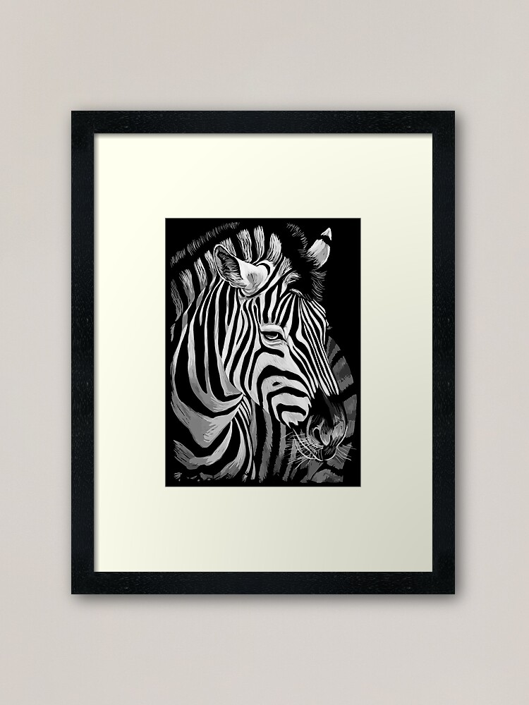 zebras art painting canvas hand painted framed animal africa quality