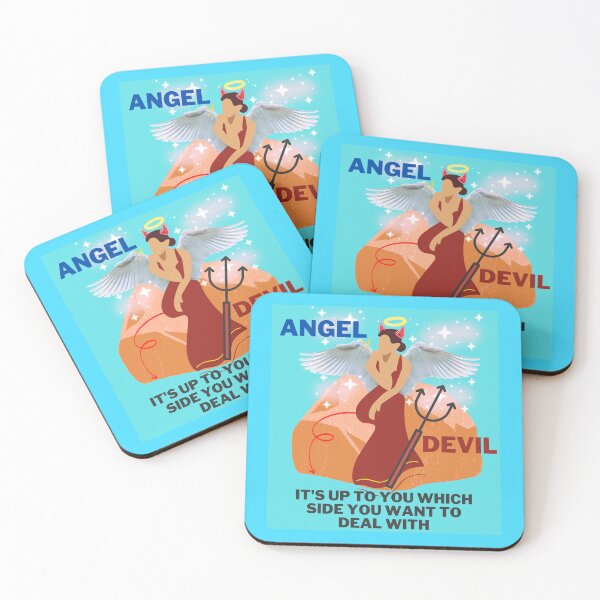 Item preview, It's up to you which side you want to deal with(angel or devil) designed and sold by Jaadueekala.