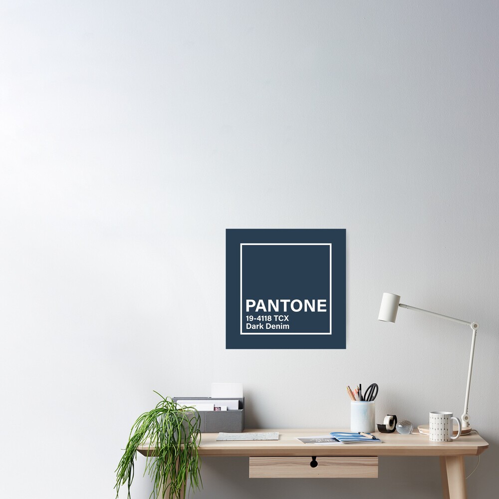 Pantone TCX Cotton Swatch Card 17-4021 TCX Faded Denim