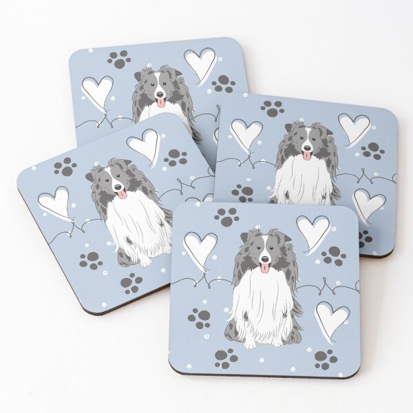 Item preview, LOVE Blue Sheltie Dog Shetland Sheepdog  designed and sold by Lulupainting.