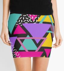 Memphis Triangles Mini Skirt