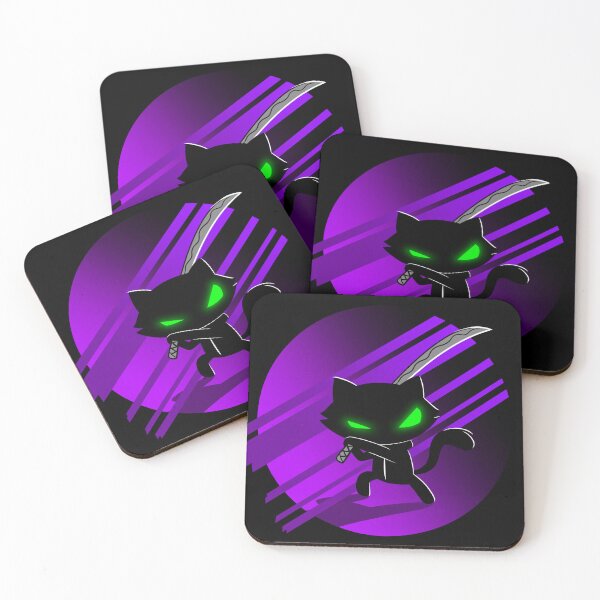Item preview, Ninja Cat Slash (Purple) designed and sold by Machine-Eye.