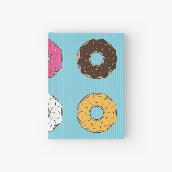 Tasty Donuts Pattern Hardcover Journal