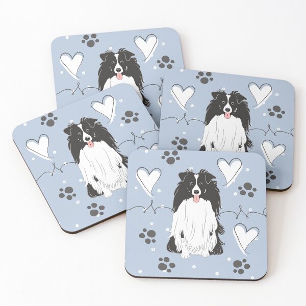 Item preview, LOVE Black White Sheltie Dog Shetland Sheepdog  designed and sold by Lulupainting.