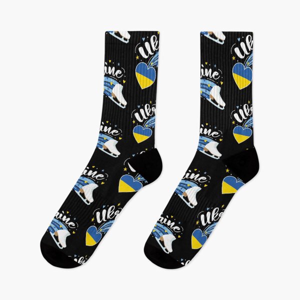 Item preview, Figure Skating Ukraine (Black Background) designed and sold by TripleTriple.