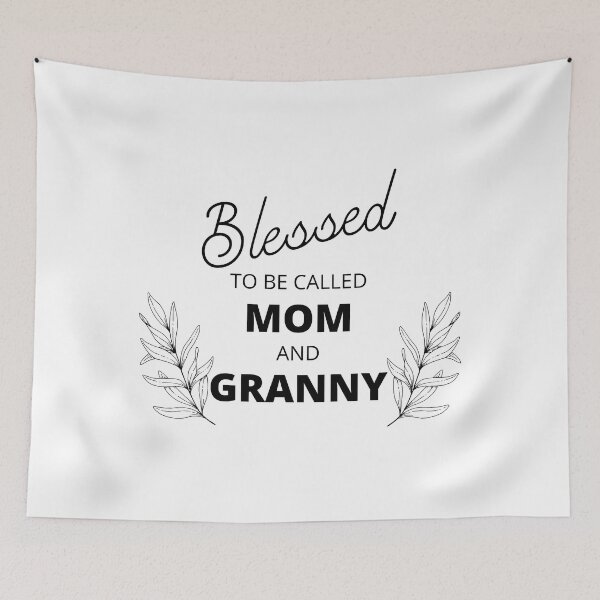 Item preview, blessed to be called mom and granny designed and sold by madraso.