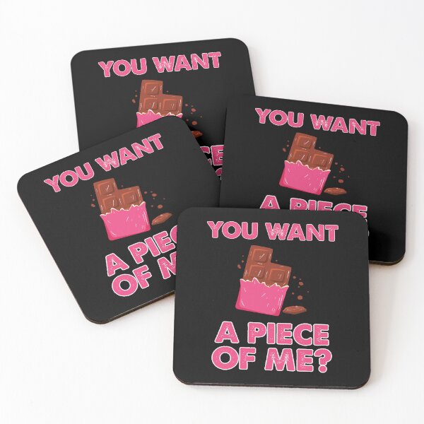 Item preview, You Want A Piece Of Me Funny Chocoholic Humor Chocolate Diet designed and sold by StrongShirts.