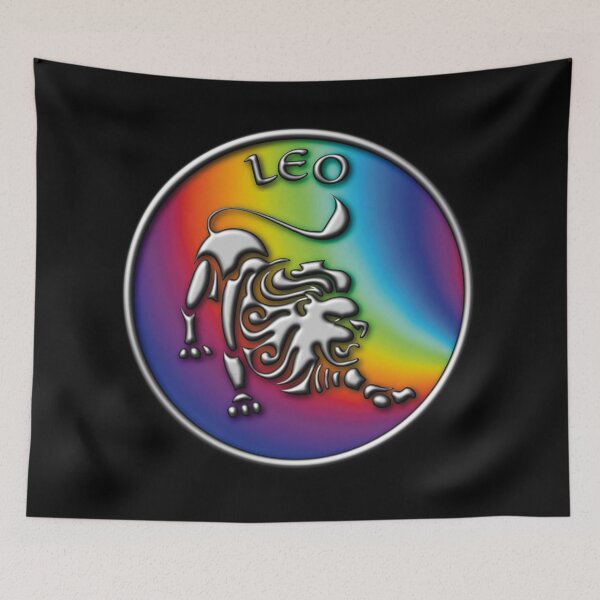 Artikelvorschau, Löwe der Löwe Sternzeichen Astrologie Tierkreis Regenbogen Geburtszeichen Horoskop Feuerzeichen entworfen und verkauft von stuartsemporium.