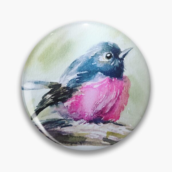 Item preview, Tiny Pink Robin designed and sold by AnjuPaintings.