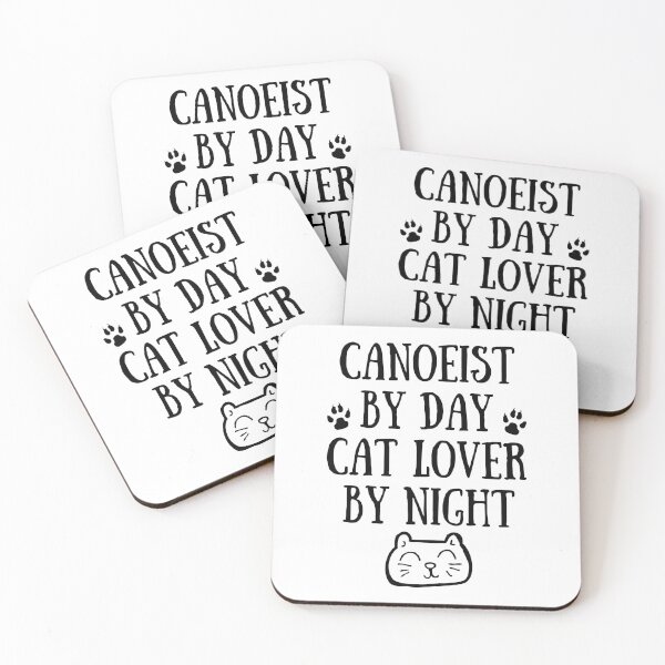 Item preview, Canoeist by day. Cat lover by night designed and sold by TheGreenGoat.
