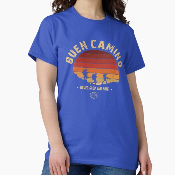 Artikel-Vorschau von Wandern auf dem Camino de Santiago Vintage Badge, designt und verkauft von Studio Pico.